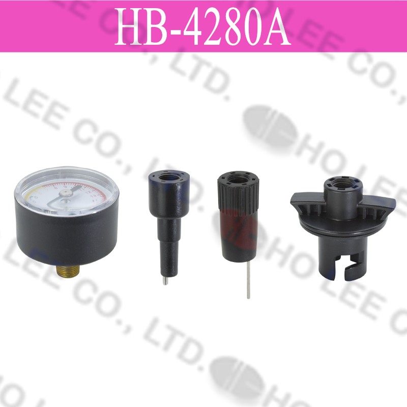 HB-4280A Dial Pressure Gauge adapters set HOLEE