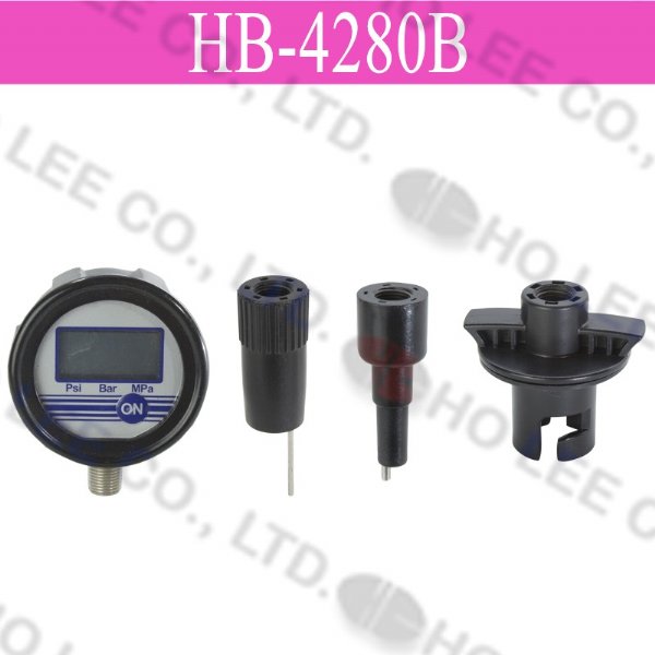 HB-4280B Digital Pressure Gauge adapters set HOLEE