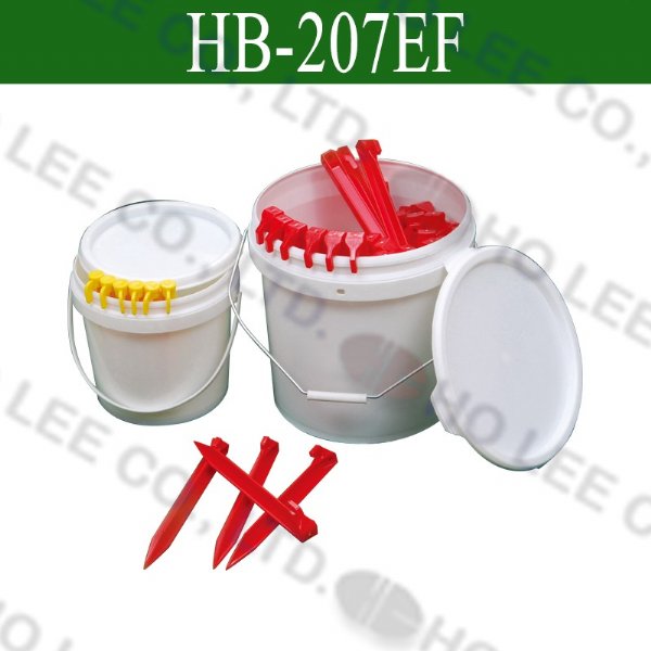 HB-207EF Plastic Tent Stakes With Bucket HOLEE