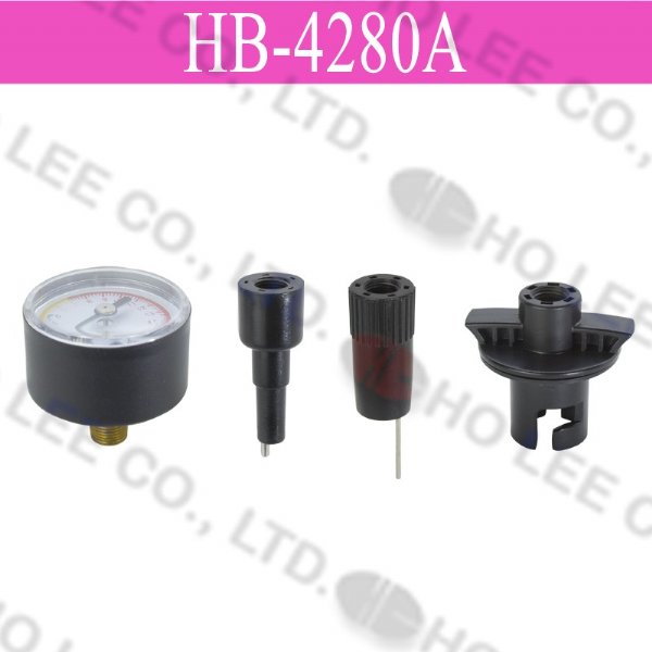 HB-4280A Dial Pressure Gauge adapters set HOLEE